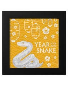 2025 1 oz Nimble Snake Gilded Silver Coin - Lunar Year Collection