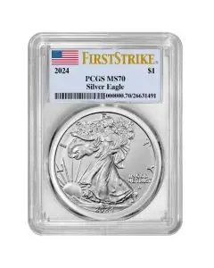 2024 PCGS MS-70 First Strike 1 oz American Silver Eagle Coin