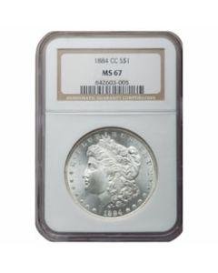 1884-CC NGC MS-67 Morgan Silver Dollar Coin